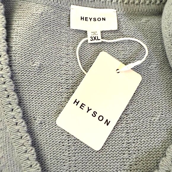 HEYSON Sweet Affairs Women's Floral Embroidered Cardigan, NWT! Size 3XL - Picture 9 of 11